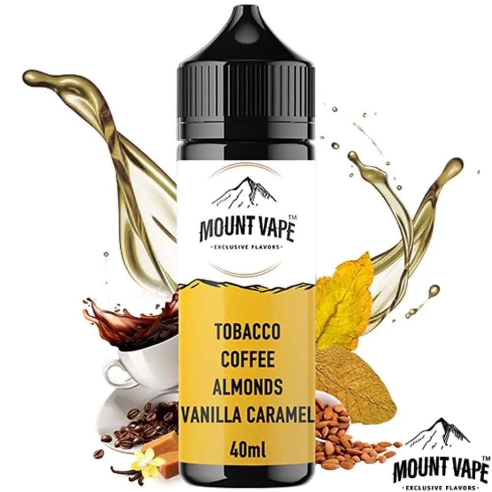 mount-vape-Tobacco-Coffee-Almonds-Vanilla-Caramel-120ml-2.jpg Tobacco Coffee Almonds Vanilla Caramel Mount Vape 120ml - Image 1
