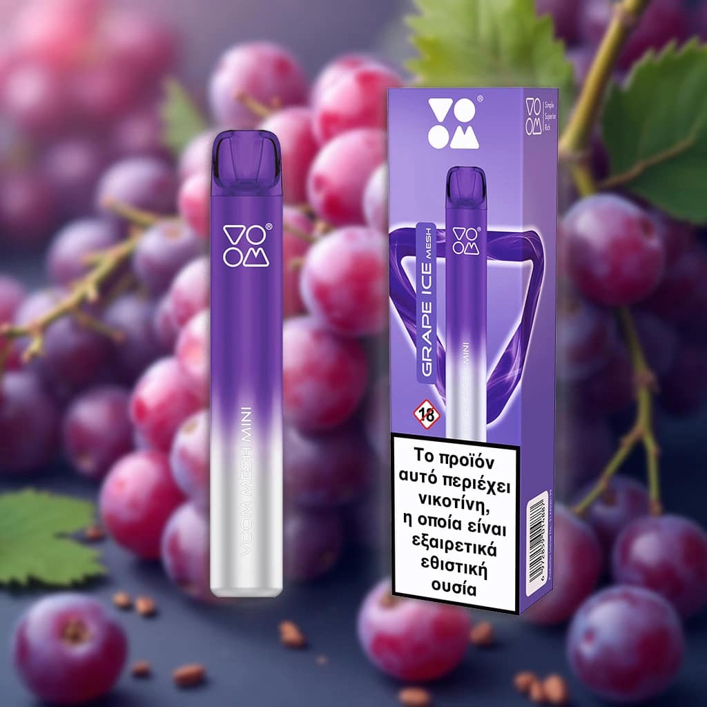 Voom-Disposable-Grape-ice VOOM Mesh mini 1000 Puff – Grape Ice - Image 1